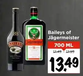 Vomar Voordeelmarkt Baileys of Jägermeister aanbieding