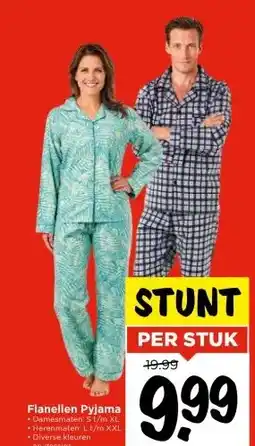 Vomar Voordeelmarkt Flanellen Pyjama aanbieding