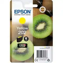 Bol.com Epson 202 - 4.1 ml - geel - origineel - inktcartridge aanbieding