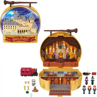 Amazon Polly Pocket verzamelbare speelset, Harry Potter compact met 5 poppen en 6 accessoires, HRD56 aanbieding