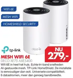 Vobis Tp-link mesh wifi 6E deco XE75 AXE5400 aanbieding