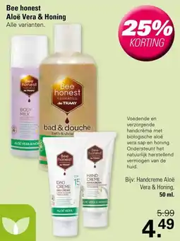 De Online Drogist Bee honest Aloë Vera & Honing aanbieding