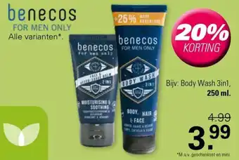 De Online Drogist Benecos for men only aanbieding