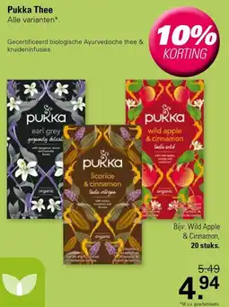 De Online Drogist Pukka Thee aanbieding