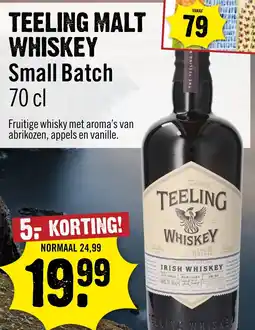 Dirck 3 Teeling Malt Whiskey Small Batch aanbieding