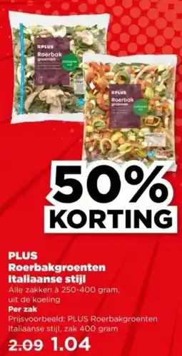 PLUS PLUS Roerbakgroenten Italiaanse stijl aanbieding