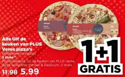 PLUS Alle Uit de keuken van PLUS Verse pizza's aanbieding