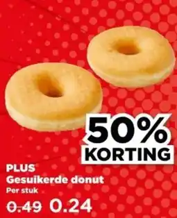 PLUS PLUS Gesuikerde donut aanbieding