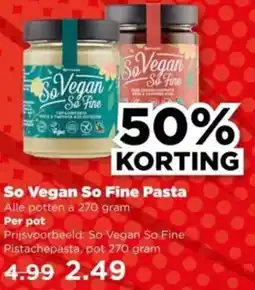 PLUS So Vegan So Fine Pasta aanbieding