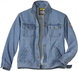 Amazon ATLAS FOR MEN - Denim jack - Verkrijgbaar in grote maten M tot 5XL aanbieding