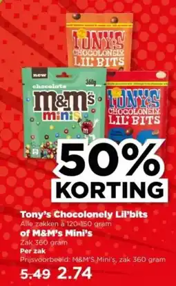 PLUS Tony's Chocolonely Lil'bits aanbieding