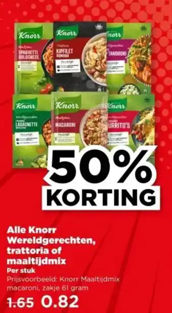 PLUS Alle Knorr Wereldgerechten, trattoria of maaltijdmix aanbieding