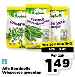 PLUS Alle Bonduelle Vriesverse groenten aanbieding