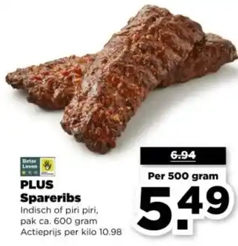 PLUS PLUS Spareribs aanbieding