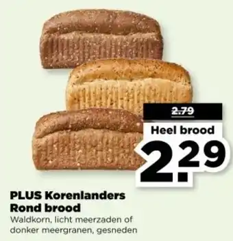 PLUS PLUS Korenlanders Rond brood aanbieding