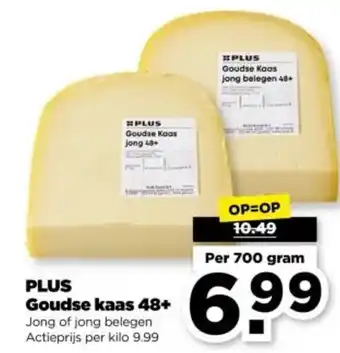 PLUS PLUS Goudse kaas 48+ aanbieding