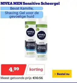 Bol.com NIVEA MEN Sensitive Scheergel aanbieding