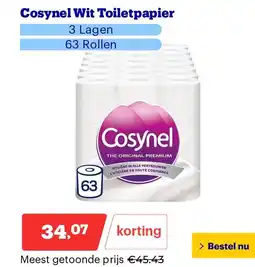 Bol.com Cosynel Wit Toiletpapier aanbieding