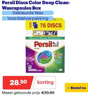 Bol.com Persil Discs Color Deep Clean Wascapsules Box aanbieding