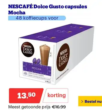 Bol.com Nescafé Dolce Gusto capsules aanbieding