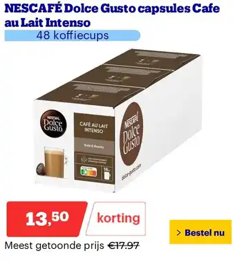 Bol.com Nescafé Dolce Gusto capsules Cafe aanbieding