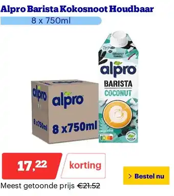 Bol.com Alpro Barista Kokosnoot Houdbaar aanbieding