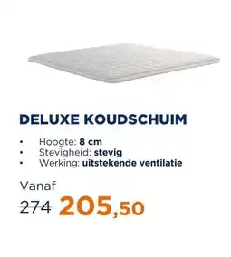 TotaalBED Topmatras Deluxe | Koudschuim | 70x200 aanbieding