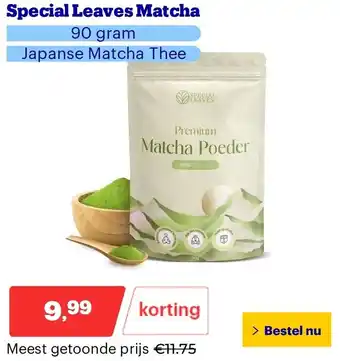 Bol.com Special Leaves Matcha aanbieding