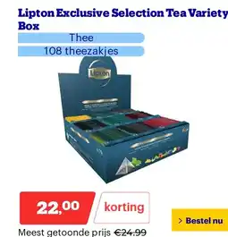 Bol.com Lipton Exclusive Selection Tea Variety Box aanbieding