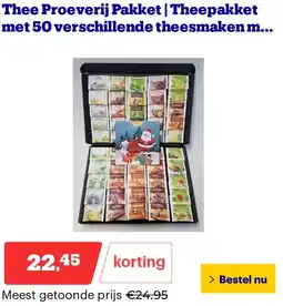 Bol.com Thee Proeverij Pakket | Theepakket met 50 verschillende theesmaken m. aanbieding