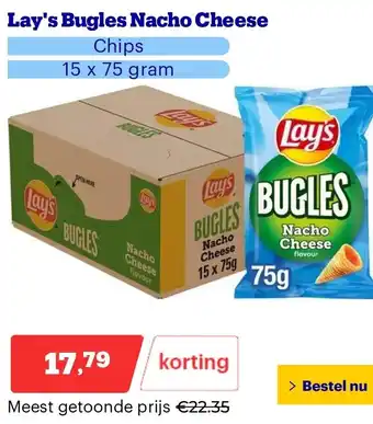 Bol.com Lay's Bugles Nacho Cheese aanbieding