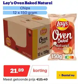 Bol.com Lay's Oven Baked Naturel aanbieding