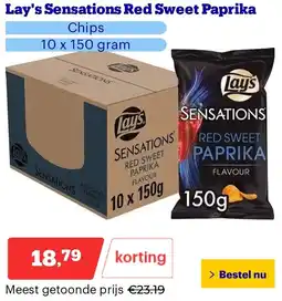 Bol.com Lay's Sensations Red Sweet Paprika aanbieding