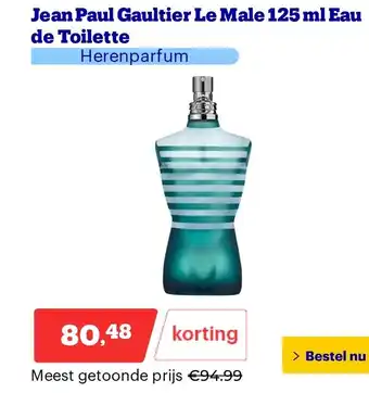 Bol.com Jean Paul Gaultier Le Male aanbieding