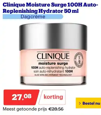 Bol.com Clinique Moisture Surge 100H Auto Replenishing Hydrator aanbieding