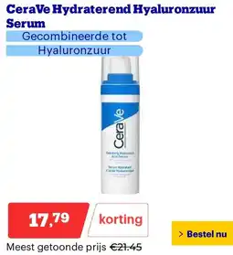 Bol.com CeraVe Hydraterend Hyaluronzuur Serum aanbieding