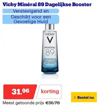 Bol.com Vichy Minéral 89 Dagelijkse Booster aanbieding