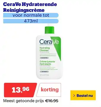 Bol.com CeraVe Hydraterende Reinigingscrème aanbieding