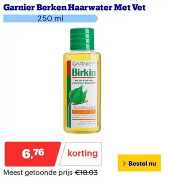 Bol.com Garnier Berken Haarwater Met Vet aanbieding