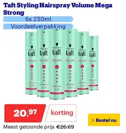 Bol.com Taft Styling Hairspray Volume Mega Strong aanbieding