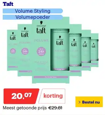 Bol.com Taft aanbieding