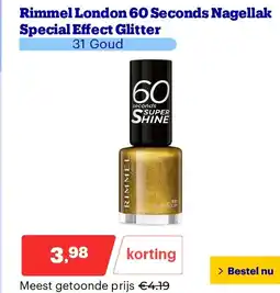 Bol.com Rimmel London 60 Seconds Nagellak Special Effect Glitter aanbieding