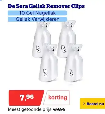 Bol.com De Sera Gellak Remover Clips aanbieding