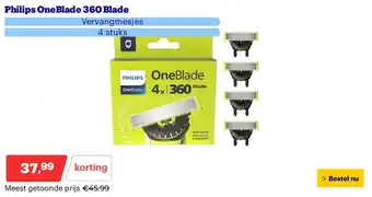 Bol.com Philips OneBlade 360 Blade aanbieding