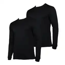 Wehkamp Campri thermoshirt - set van 2 zwart aanbieding