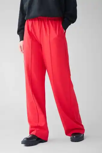 Wehkamp Shoeby wide leg broek rood aanbieding