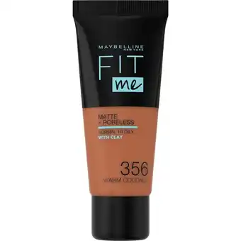 Douglas Maybelline Fit Me Matte + Poreless Foundation aanbieding