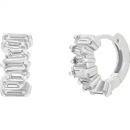 Douglas NOELANI hoepel oorbellen voor dames, 925 Sterling zilver, zirkonia synth aanbieding