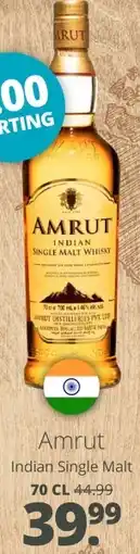 Mitra Amrut Indian Single Malt aanbieding