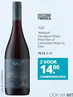 Mitra Yali Wetland Reserva Pinot Noir aanbieding